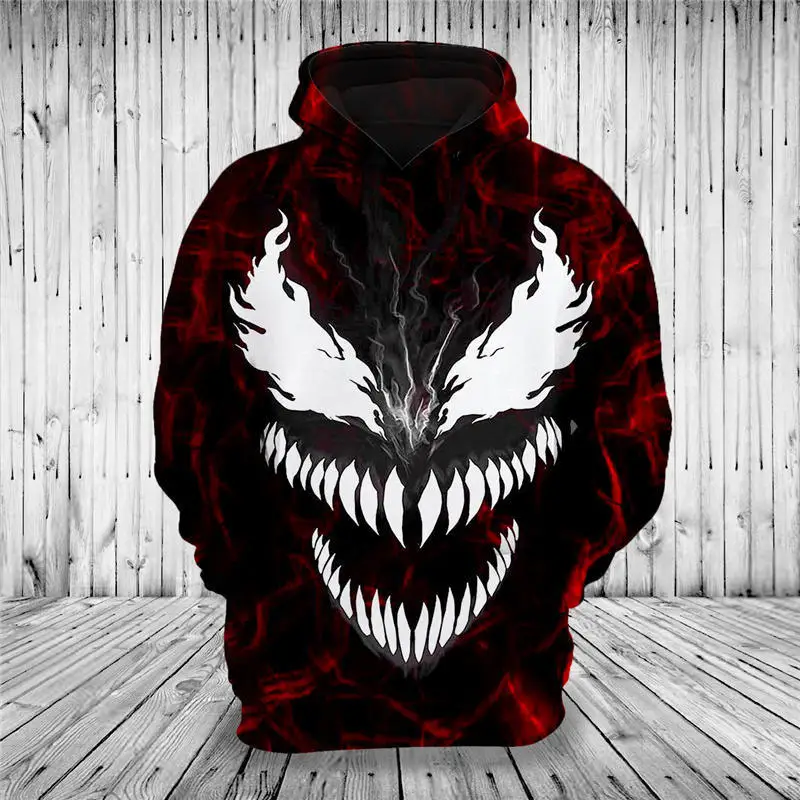 Горячая новинка Толстовка индивидуальный дизайн Venom 3D толстовки с принтом уникальные пуловеры топы мужская одежда Прямая поставка F76 - Цвет: F78