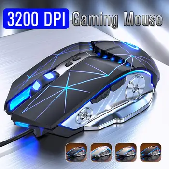 

G3PRO 3200DPI Gaming Mouse Adjustable Wired Optical LED Computer Mice Mice USB Cable Silent Mouse for laptop PC