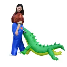 Надувной костюм сафари в виде крокодила для взрослых, Забавный костюм оленя