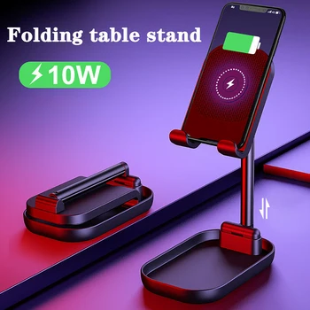 

Folding Wireless Charger Mobile Phone Holder Portable Expansion Non-slip Silicone Pad HSJ-19
