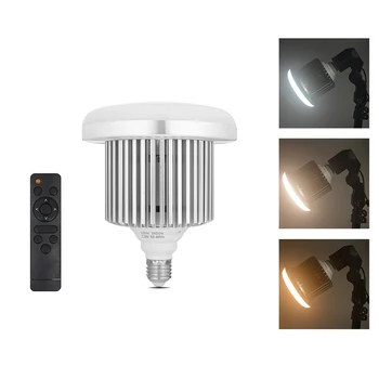 

LED 105W Light Lamp Professional Photography Studio Bulb With Remote Control For TikTok Live Vlog Softbox Lighting 3 Color NE053