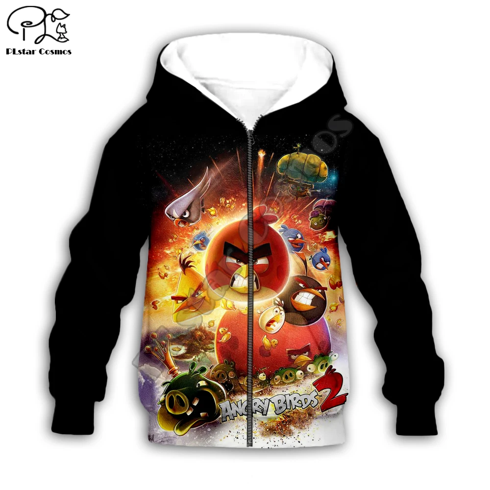 Фильм angry birds, с рисунком красных птиц детская 3d из двух предметов: толстовка с капюшоном и рисунком котенка, одежда для детей свитшоты огонь футболки на молнии для маленьких девочек и мальчиков шорты «Kawaii» и штаны