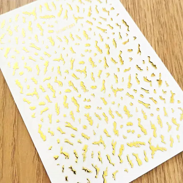 Newest MG505-02 lable design nail stickers 3d Japan Korea style nail decals self-adhesive DIY nail decoration tools Amry Green