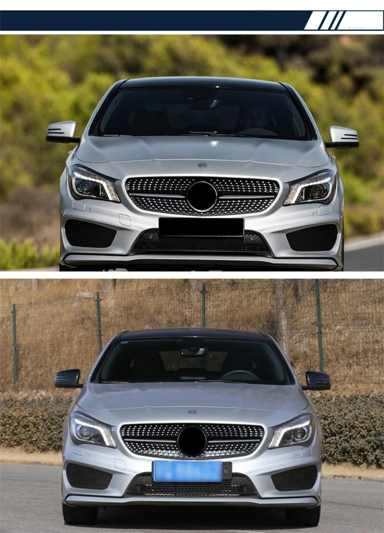 CLA Class W117 GT решетка Вертикальная стильная для Mercedes Pre-Facelift передний бампер гоночный гриль 2013- cl200 CL250 CL180