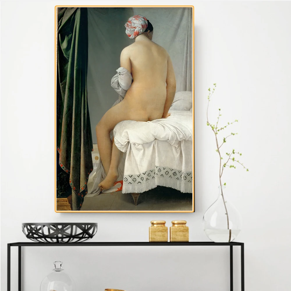 Citon Ingres 《 The Bather of Valpincon 》 картина маслом на холсте всемирно известная современное
