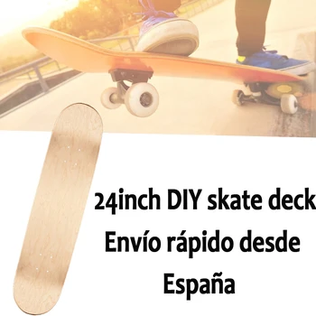 

Jusenda Skateboard Deck DIY Part Blank Board For Decoration Wood Maple Double Concave 23inch Skate Board Longboard Double Rocker