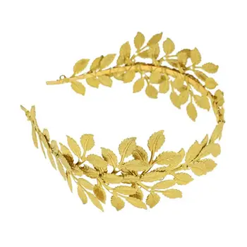 

1pc Women Golden Bridal Headband Wedding Decoration Olive Leaf Stylish Headdress Bridal Accessories Hair Band A35