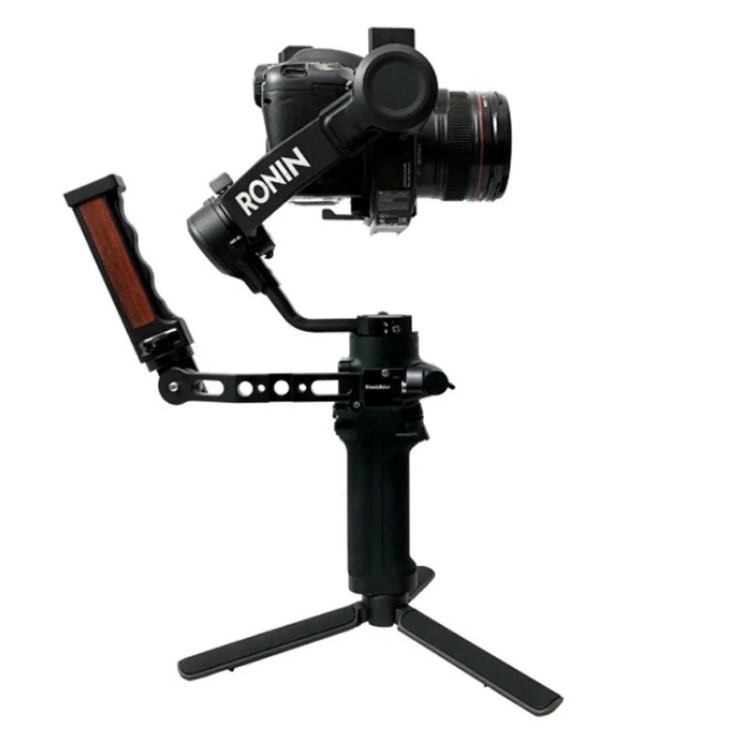 DSLR Camera Stabilizer Ronin S Handle Grip Handgrip for DJI RoninS can Adjust 180 Degree with Cold Shoe Monitor Video Light Mic