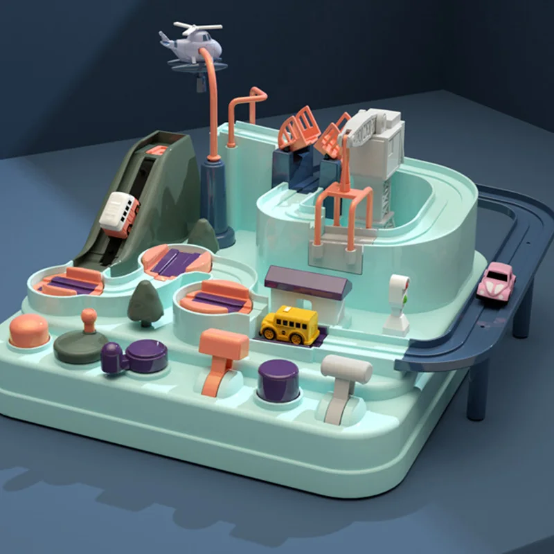 Обучающая игрушка на железной дороге, экологически чистая детская игрушка для приключений, машина макарон, цветные настольные игры, игрушки-головоломки для мальчиков и девочек, рождественские подарки