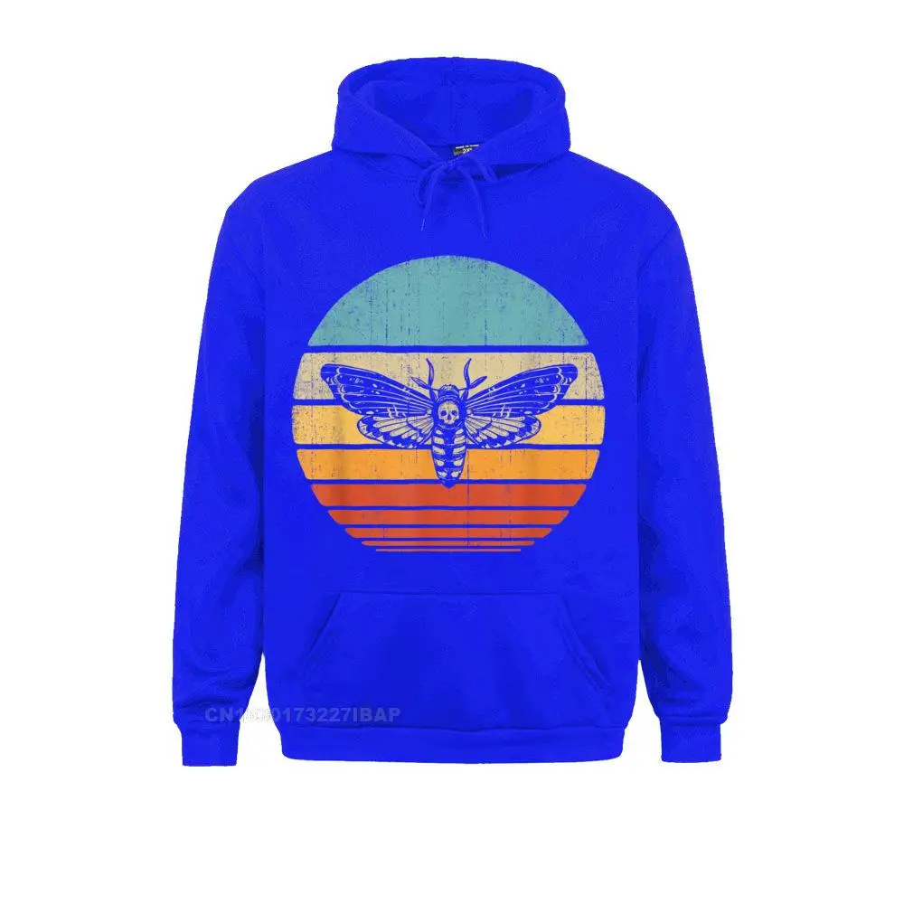 Moth Retro Vintage 60s 70s Sunset Insect Lovers Men Women Hooded Pullover Fitness Hoodies Men Sweatshirts Novelty Hoods Family