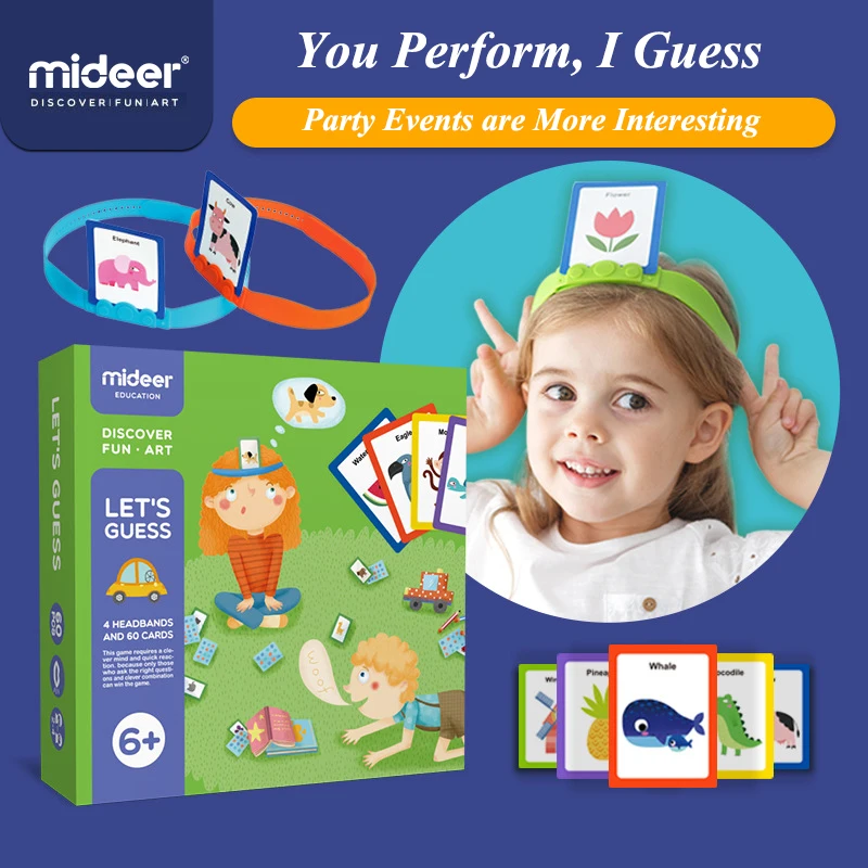 astounding  MiDeer Puzzle Table Games 3-6Years You Draw Me To Guess Toys Parent-child Interactive Early Childho