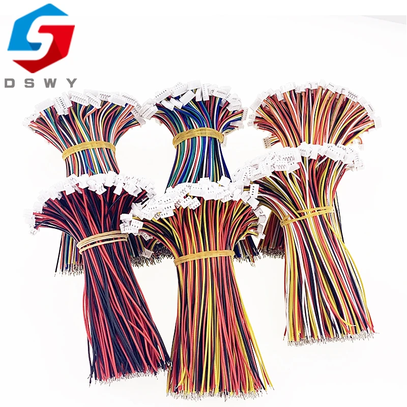 10PCS SH 1.0MM/ZH 1.5MM/JST 1.25MM/PH 2.0MM/XH 2.54MM female plug connector with wire 2/3/4/5/6/7/8/9/10/12P Pin |