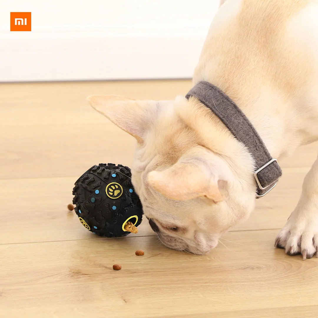 Xiaomi Youpin маленький зверь звезда собака вокальная утечка еда мяч черный стимулирующий для зубов Забавный и расслабляющий утечки пищевой шар