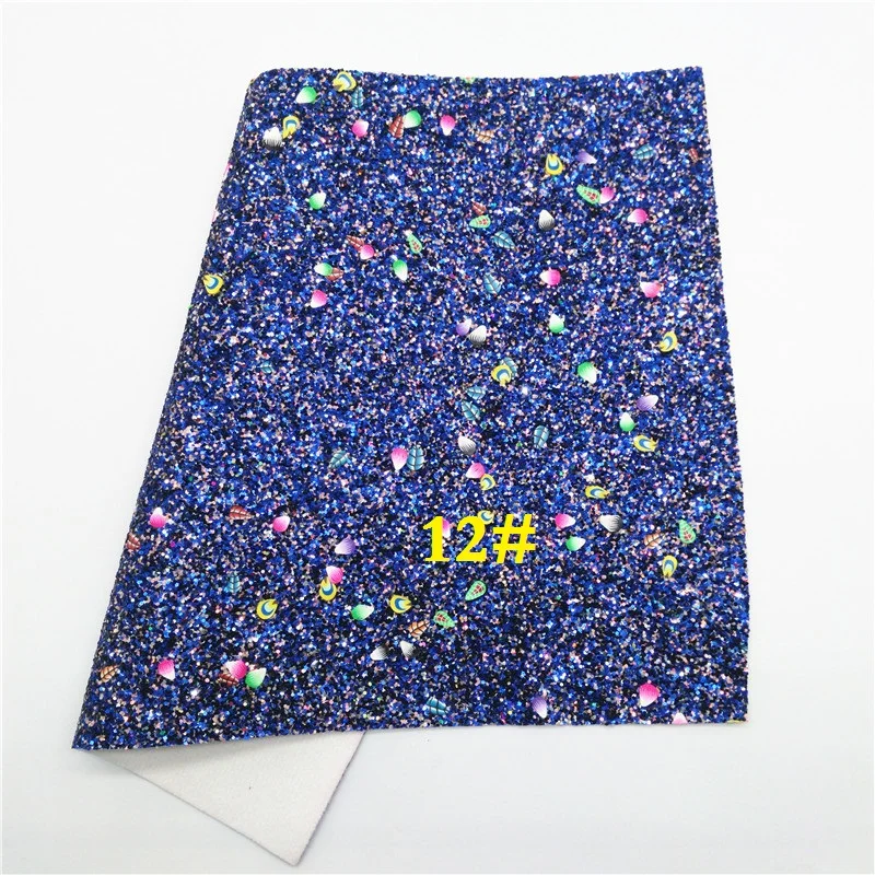 12 Glitterwishcome 21X29 см A4 Размер синтетическая кожа, массивная блестящая кожа с хвостами павлина блеск винил для луков, GM689A - Цвет: 12