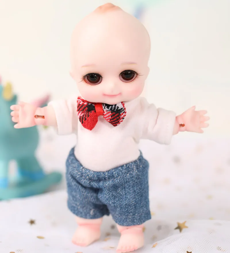 1/8 масштаб 12 см BJD кукла милая BB BJD/SD смола фигурка кукла DIY модель игрушка подарок. Полный набор с одеждой, обувью, париком A0121NAPPYchoo
