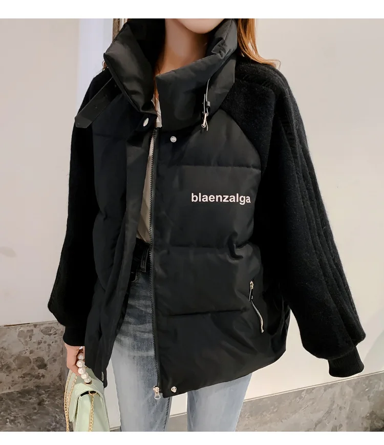 Down Jacket Cotton-padded Clothes Women's L0ve Fashion Warm Coat Online Celebrity Loose Winter New Style Korean-style Versa