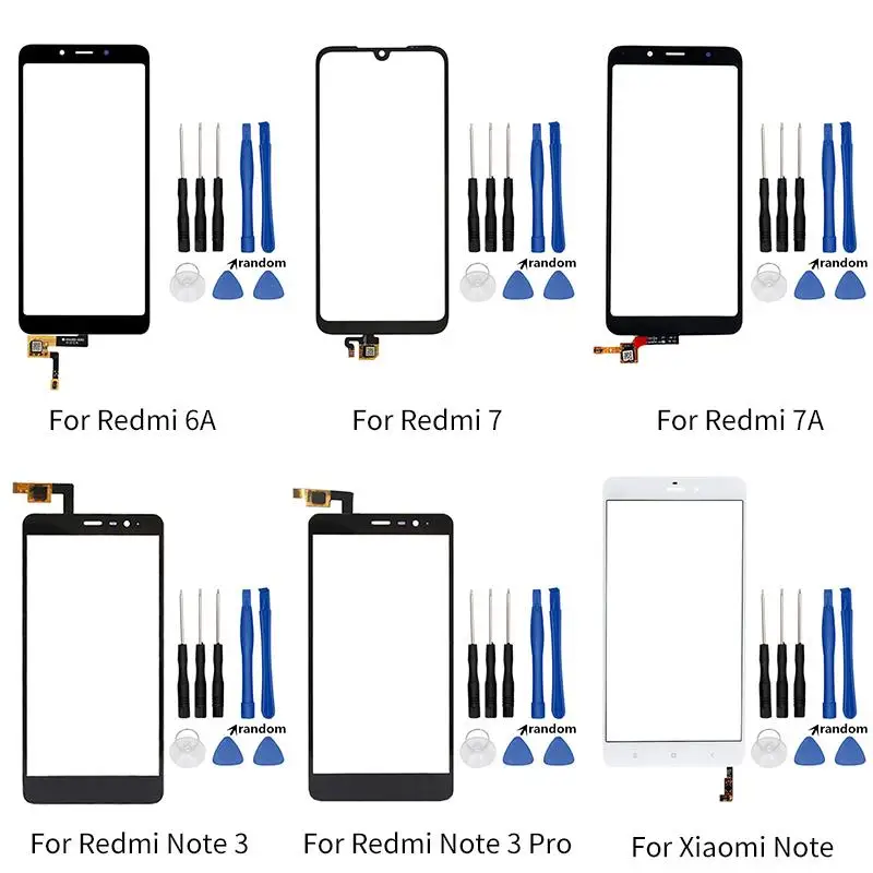 Для Xiaomi Redmi 6A 7 7A Note3 Note3Pro сенсорный экран дигитайзер Передняя сенсорная панель