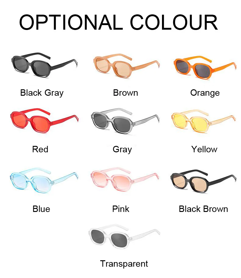Oval Spiegel Vintage Sonnenbrille Frau Marke Designer Candy Farben Sonnenbrille Weibliche Retro Shades Reise Outdoor Oculos De Sol – Detail 3