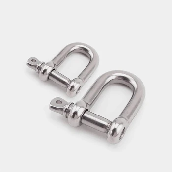 

304 stainless steel d - shaped shackle hook connecting buckle shackle u - shaped ring bolt