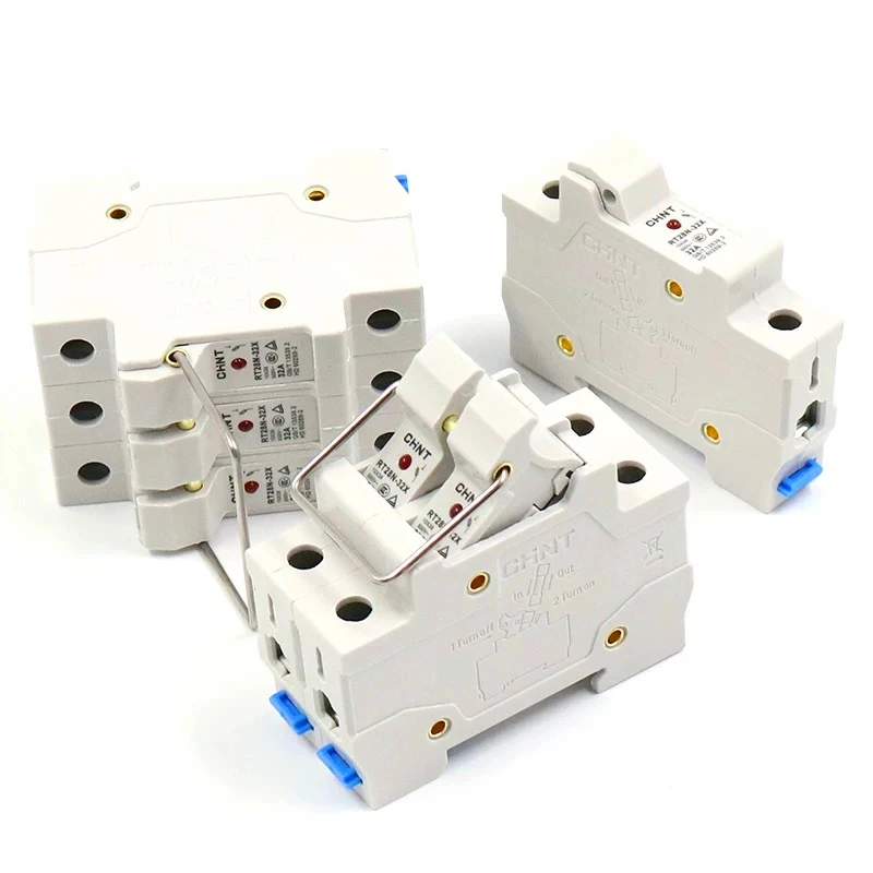 CHINT cilindro forma fusible Base RT28N-32X  RT28N-63X  1P 2P 3P tipo de gu�a Bring Indicator Light Match RT18-32