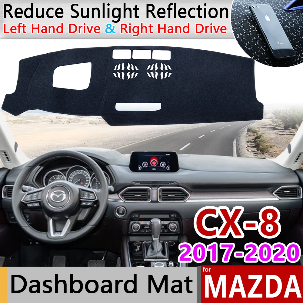 Противоскользящий коврик для приборной панели Mazda CX-8 2017 2018 2019 2020 защиты от солнца