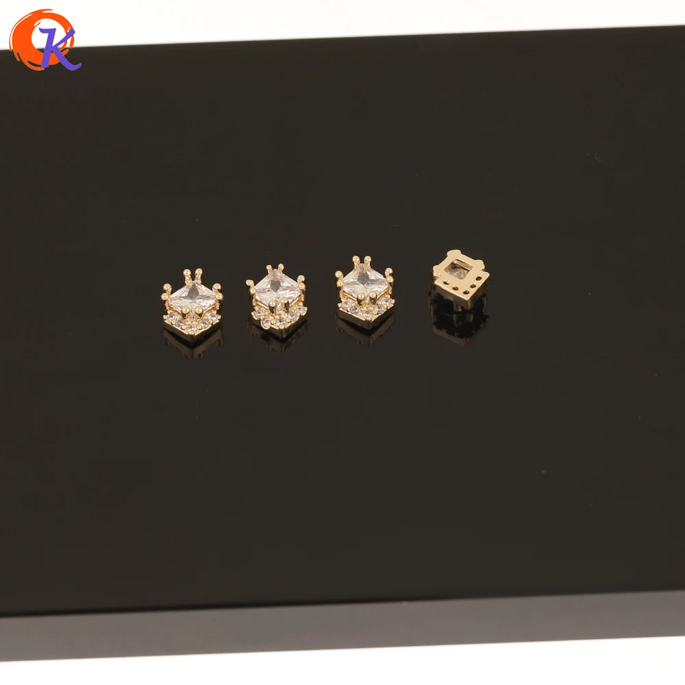 Cordial Design 50Pcs Jewelry Accessories/DIY Making/Cubic Zirconia Charms/Genuine Gold Plating/Hand Made/Fingernail Findings - cordial