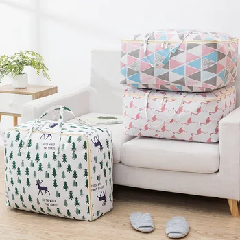 

Folding Waterproof Clothes Closet Organizer Pillow Quilt Blanket Storage Box Bag Home Travel Luggage Container Case Big Bags