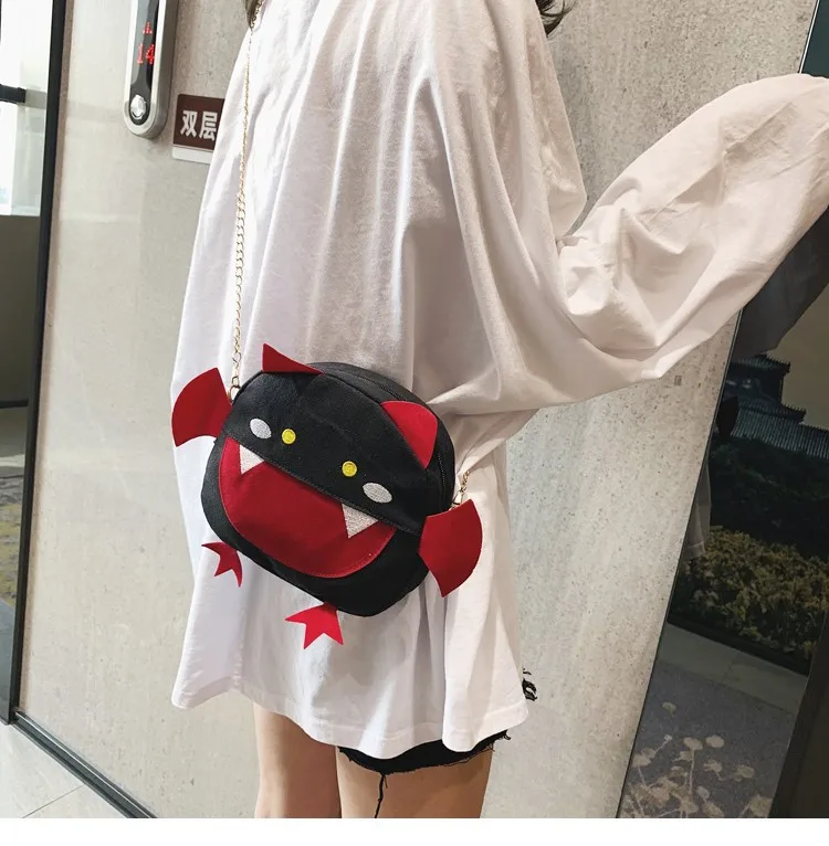 

Sesame Street Bag 2019 Summer Cartoon Cute WOMEN'S Bag Funny Shoulder Oblique Canvas Square Sling Bag