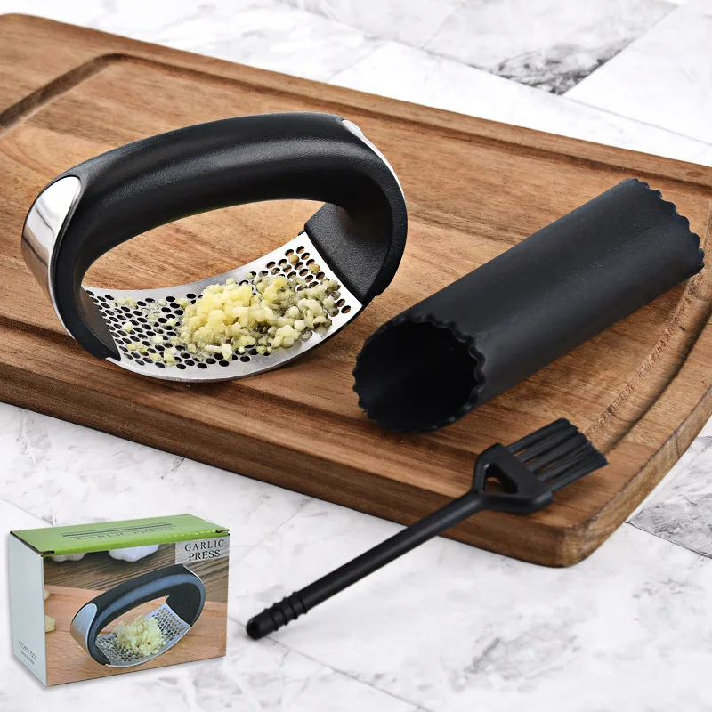 

Stainless Steel Garlic Press Household Manual Garlic Press Device Slicer Ginger Mincer Squeezer Garlic Tool Kitchen Accessories