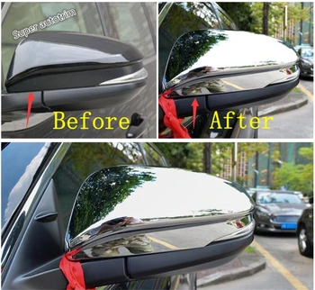 

Lapetus Outside Door Rearview Mirror Protector Shell Cover Kit Trim Fit For Toyota 4Runner 2013 - 2019 ABS Chrome / Carbon Fiber