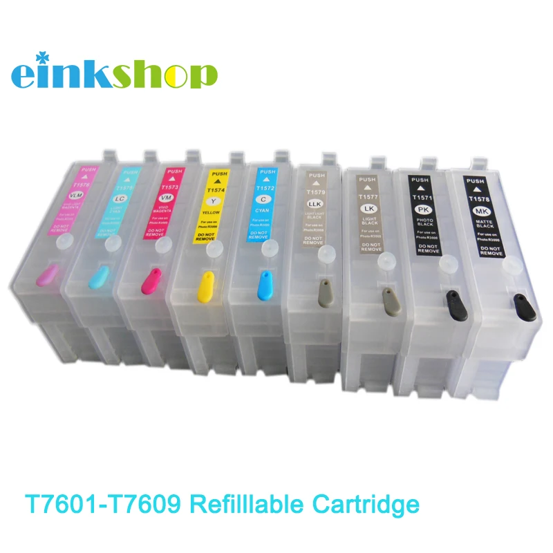 Einkshop T7601 T7602 T7603 T7604 T7605 T7606 T7607 T7608 T7609 пустой Refilllable картридж для Epson P600 surecolor P600 sc-p600