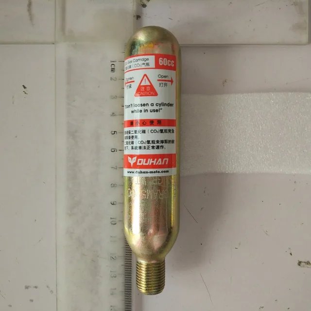 33 45 Grams CO2 Gas Cylinder for Motorcycle Airbag Vest 50cc 60cc Gas