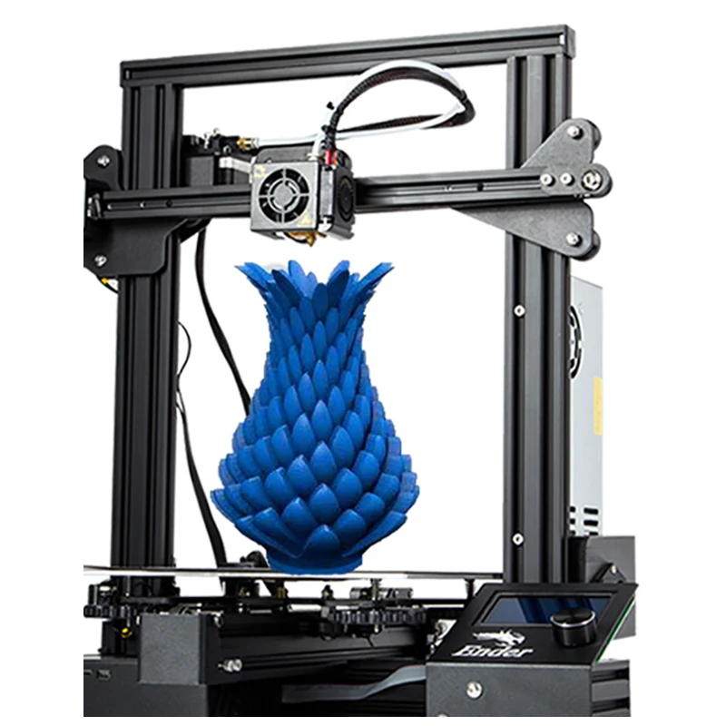 Белый Ender-3S 3D-принтер Магнитная пластина для сборки, печать с отключением питания, сделай сам, быстрый срез, принтер с сенсорным экраном, 3d Высокоточный - Цвет: Белый