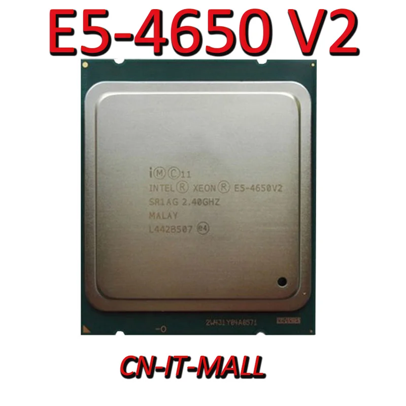 Вытяжной Xeon E5 4650 V2 серверный процессор 2 4G 25M 10Core 20 Thread LGA2011 процессор|Компьютерные