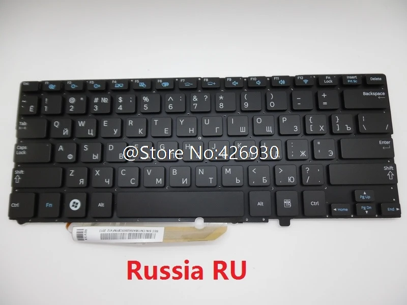 Клавиатура для ноутбука Samsung NP900X3A 900X3A французский арабский ARFR Аравия AR без рамки
