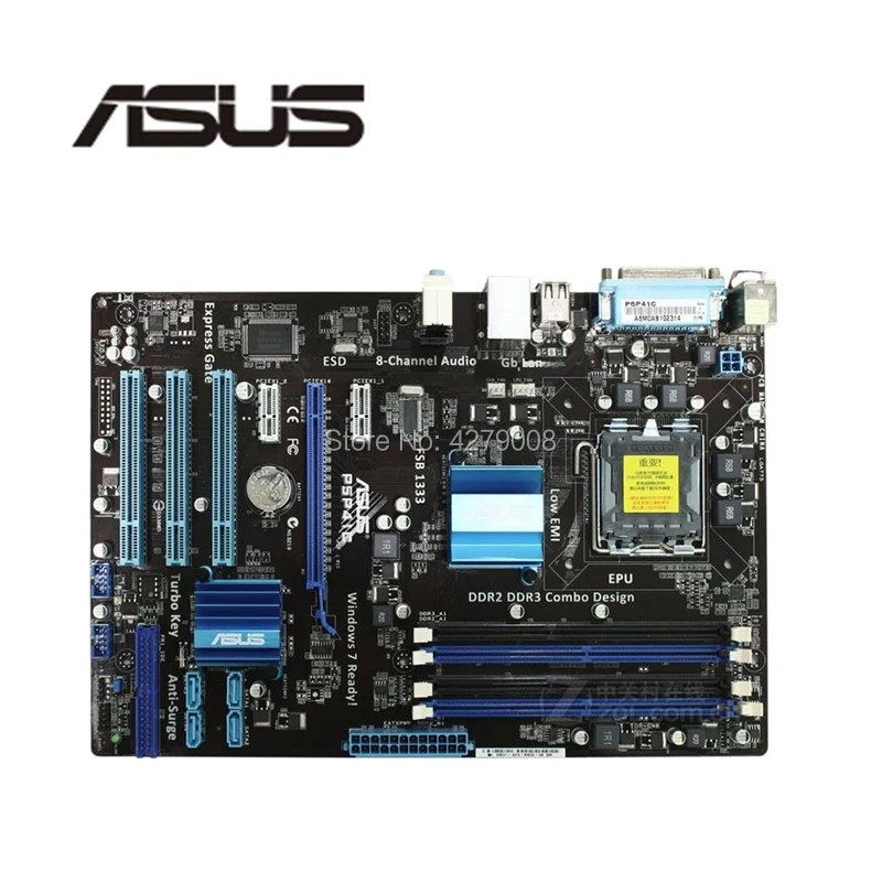

LGA775 For ASUS P5P41C Original Used Desktop G41 775 Motherboard DDR3 USB2.0 SATA2