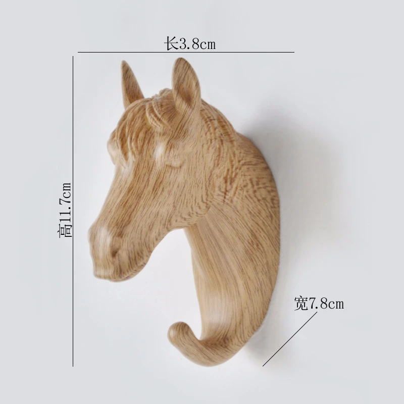 D-4 Hars Herten Hoofd Muur Dier Haken Decoratieve Kleding стойка для дисплея Haak Jas крышка стойка Interieur витрина Muur Zak органайзер для ключей - Цвет: D-4