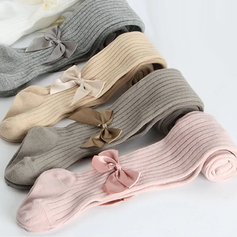 Stocking Trousers Spring Girls Tights Pantyhose Baby Princess-Bowknet New-Style Lace