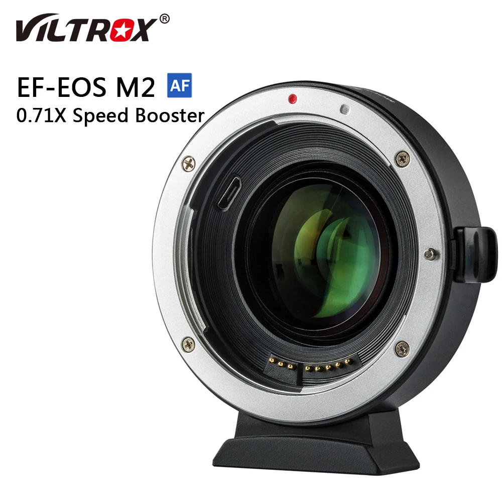 

Viltrox EF-EOS M2 EF-M Lens Adapter Ring 0.71X Focal Reducer Speed Booster Adapters AF For Canon EF To EOS M Camera M6 M3 M5 M50