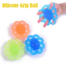 Силиконовый захват мяч восстановления обучения пальмовой кистевой эспандер палец экструзии мячик снятия стресса# F