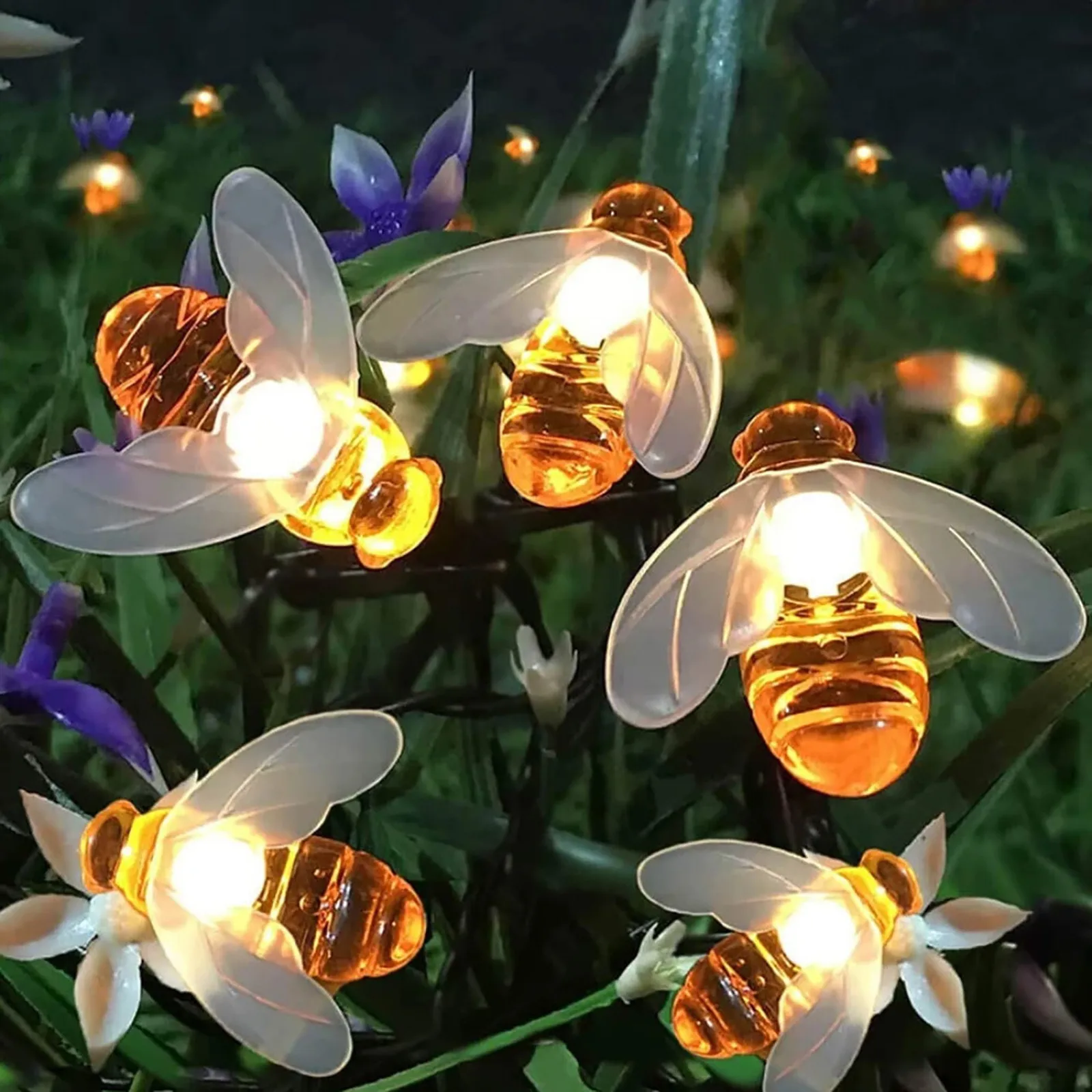 СВЕТОДИОДНАЯ Гирлянда в виде маленькой пчелы осветительная Led-лента для