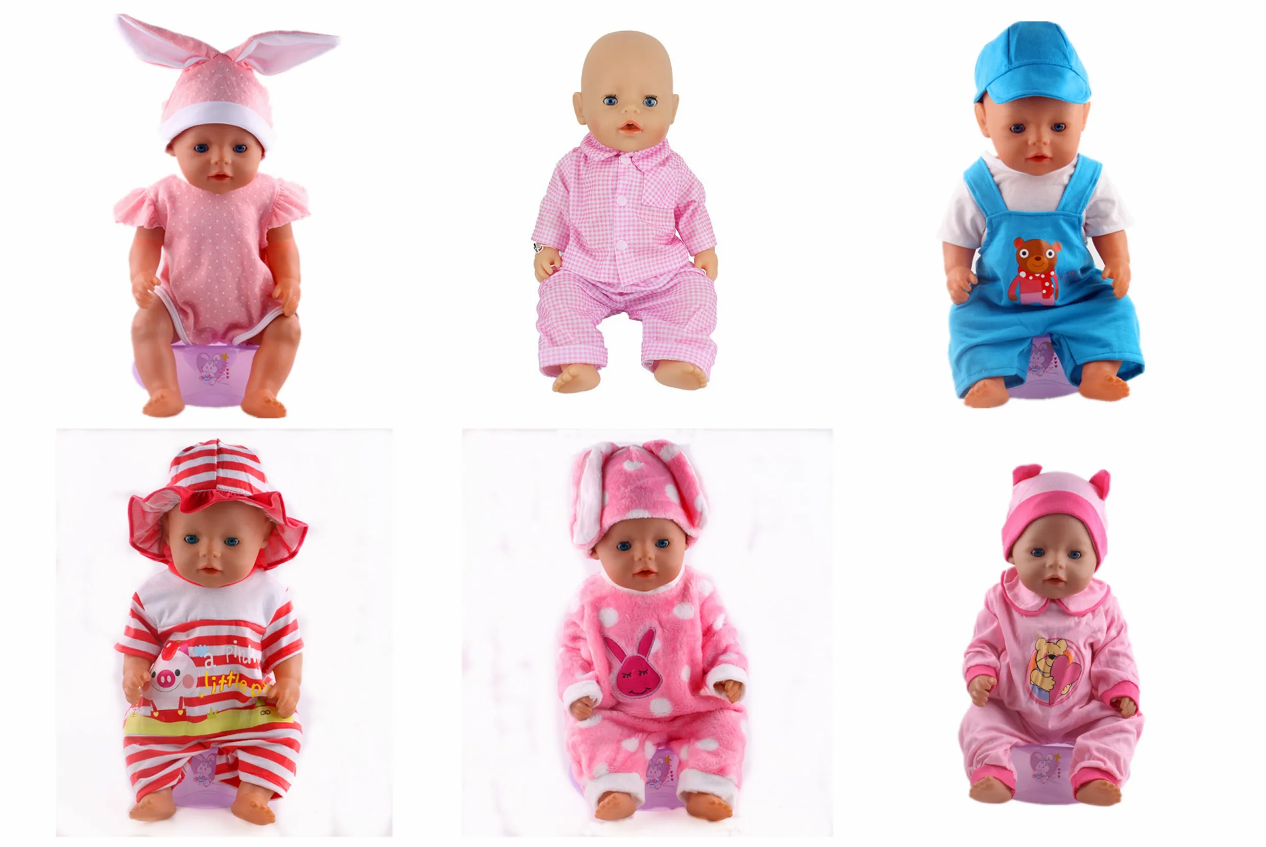 check the measurements dolls clothes 43cm newborn baby born or similar panda 