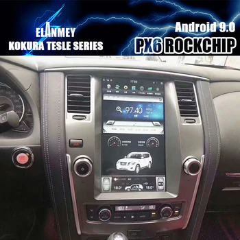 

PX6 2 din Car radio Bluetooth Screen Android 9 GPS Navigation Multimedia Player For Nissan PATROL 12.1" Tesla Stereo Head Unit