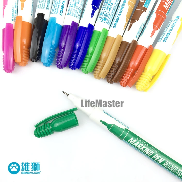 LifeMaster Simbalion 800 сверхтонкая маркерная ручка 0 5 мм чернила на спиртовой основе 12