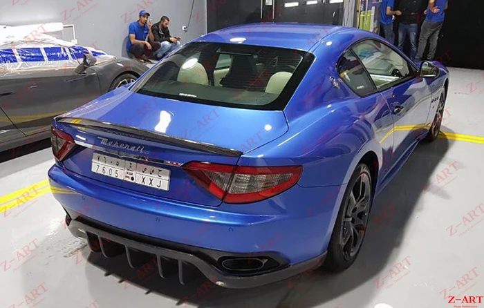 Z-ART carbon fiber rear diffuser for Maserati Gran Turismo 2008-2019 lip GT chin | Автомобили и мотоциклы