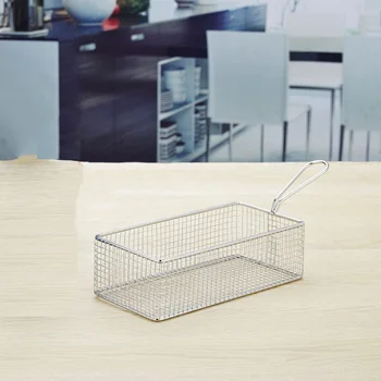 

304 Stainless Steel Snack Basket Mini Potato Chips Basket Western Restaurant Bread Snack Plate JS23