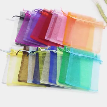 

50pc 7x9cm Organza Bag Wedding Candy Bag Fashion Special Design Storage Jewelry promotion Gifts Package