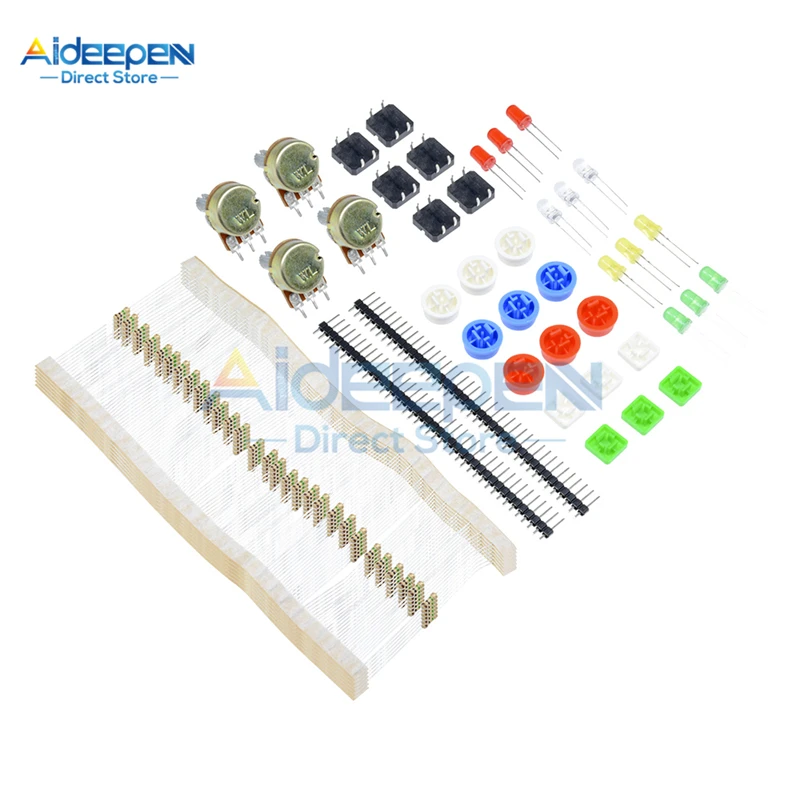 Electronic Parts Pack KIT for ARDUINO component Resistors Switch Button H-DR 