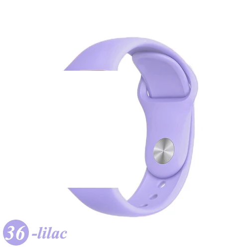 36-liac Ремешок для Apple Watch 44 мм 40 мм iWatch 4 ремешок 38 мм 42 мм спортивный силиконовый ремень браслет correa Apple watch 5 4 3 2 аксессуары - Цвет ремешка: 36-liac