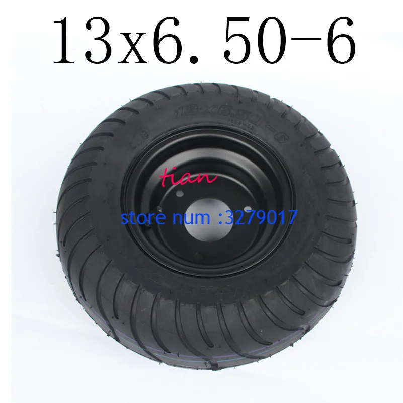 

Hot Sale Good Quality GO KART KARTING ATV UTV Buggy 13X6.50-6 Inch Wheel 13*6.50-6 Tire Tubeless Tyre with Hub